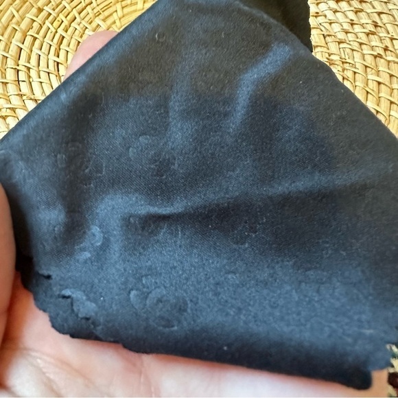 Chanel Gold Frame Logo Wrap Aviator Sunglasses With Case Y2K - Picture 8 of 11